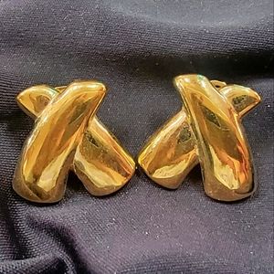 Gold Post Earrings